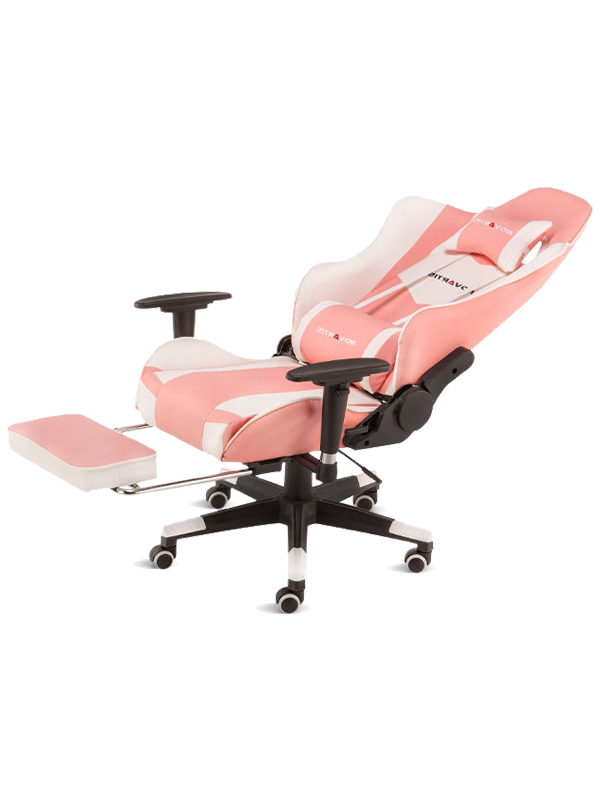 Cadeira de escritório moderna de couro rosa cadeira ajustável para jogos de computador Silla para jogadores 
