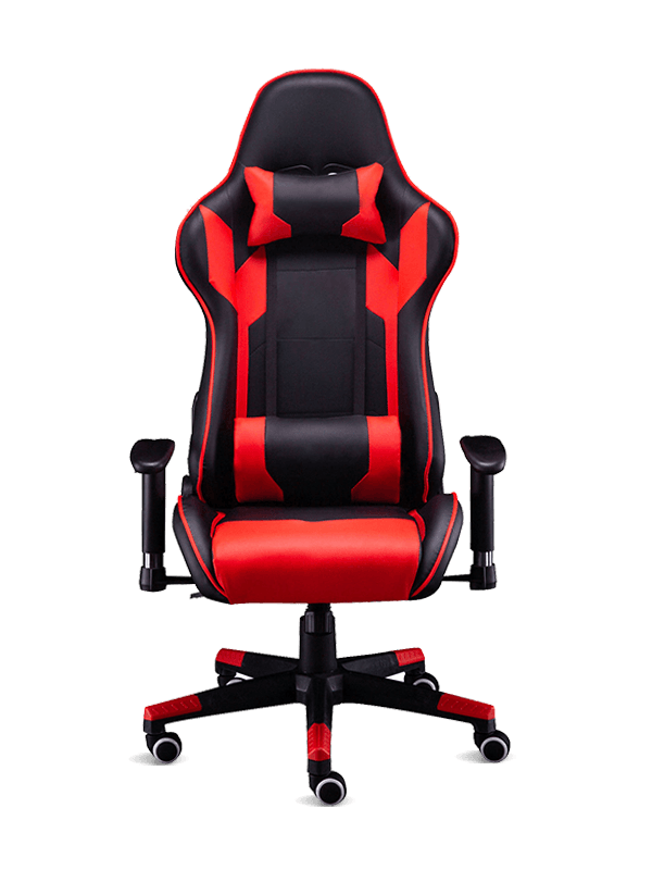 Cadeira de couro luxuoso preta e vermelha dos jogadores modernos de Silla do escritório para jogos 