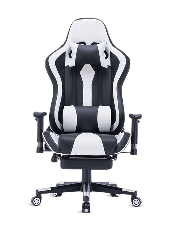 O computador ergonômico do PC do projeto novo que compete a cadeira branca do jogo do RGB do escritório das cadeiras 