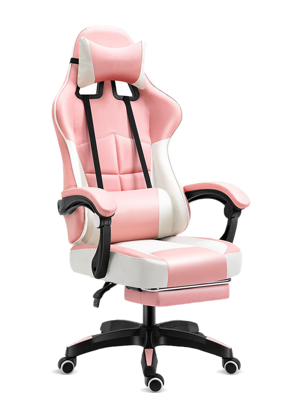 Almofada reclinável barata para descanso de pés com encosto alto, assento para computador, jogo de PC, cadeira de jogos de corrida para jogadores 