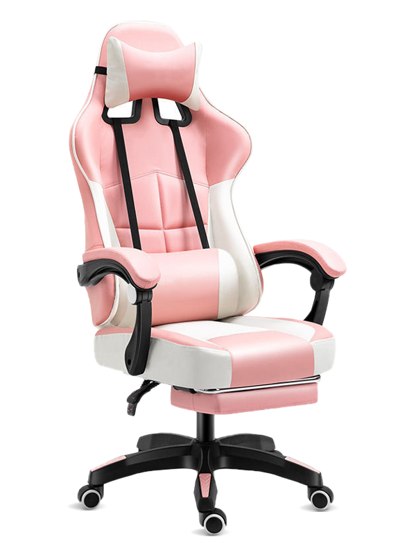 Fabricante de cadeira gamer de escritório Anji de alta qualidade Cadeira giratória ergonômica para jogos com apoio para os pés 
